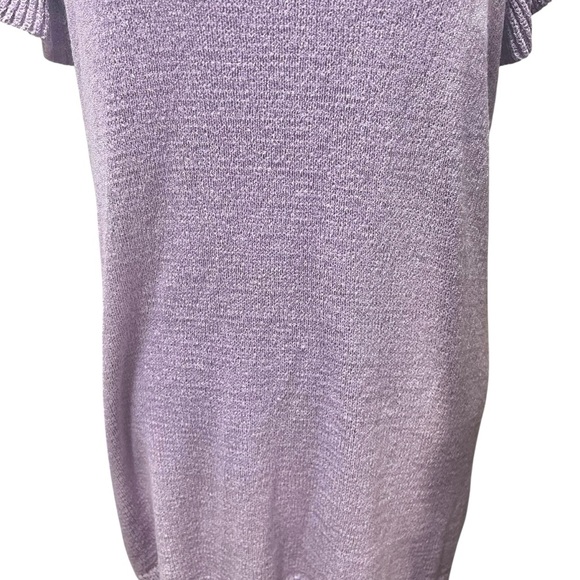 Jodifl Flutter Sleeve Lavender Crew Neck Sweater Size 3X Ruffle Office Coquette - Picture 8 of 12